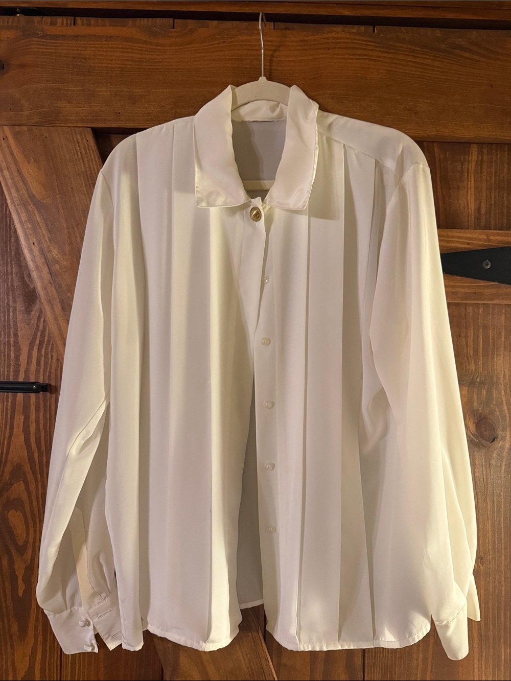 Classic Cream Button-Up Shirt
